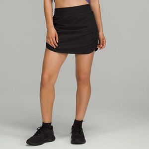 Lululemon Hotty Hot High-Rise Skirt *Long Black Size 10